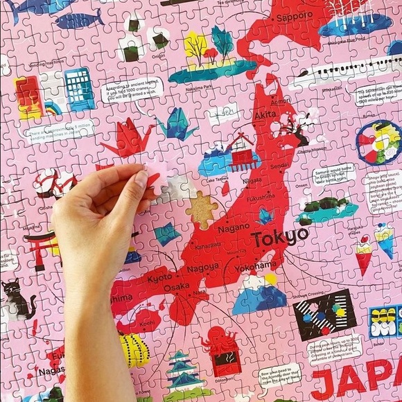 Japan Map 500 Piece Jigsaw Puzzle Hardie Grant - Picture 2 of 2